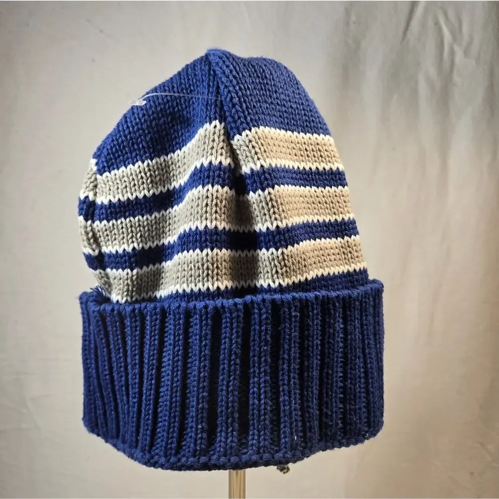 NFL Indianapolis Colts Basic Cuff Knit Hat In Blue, White And Grey Knit Beanie